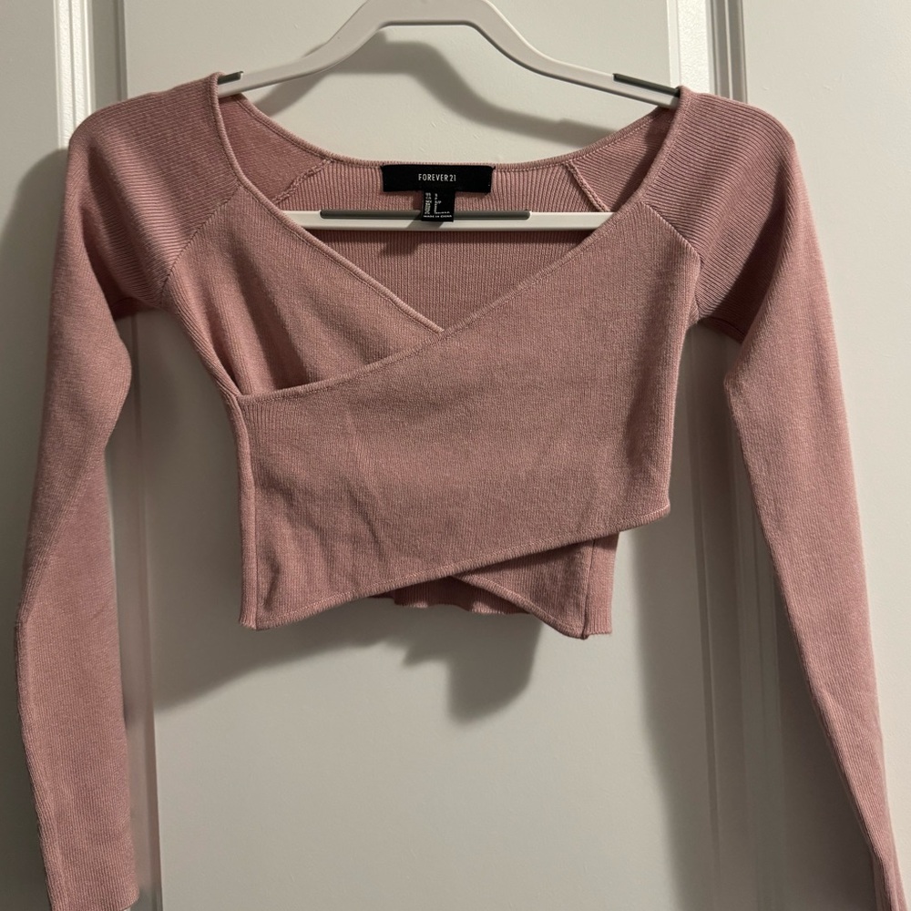 Forever 21 Long Sleeve Crop Top